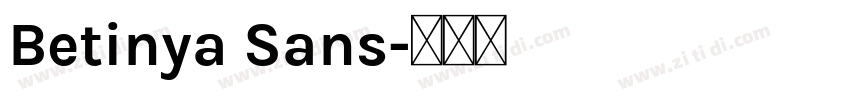 Betinya Sans字体转换